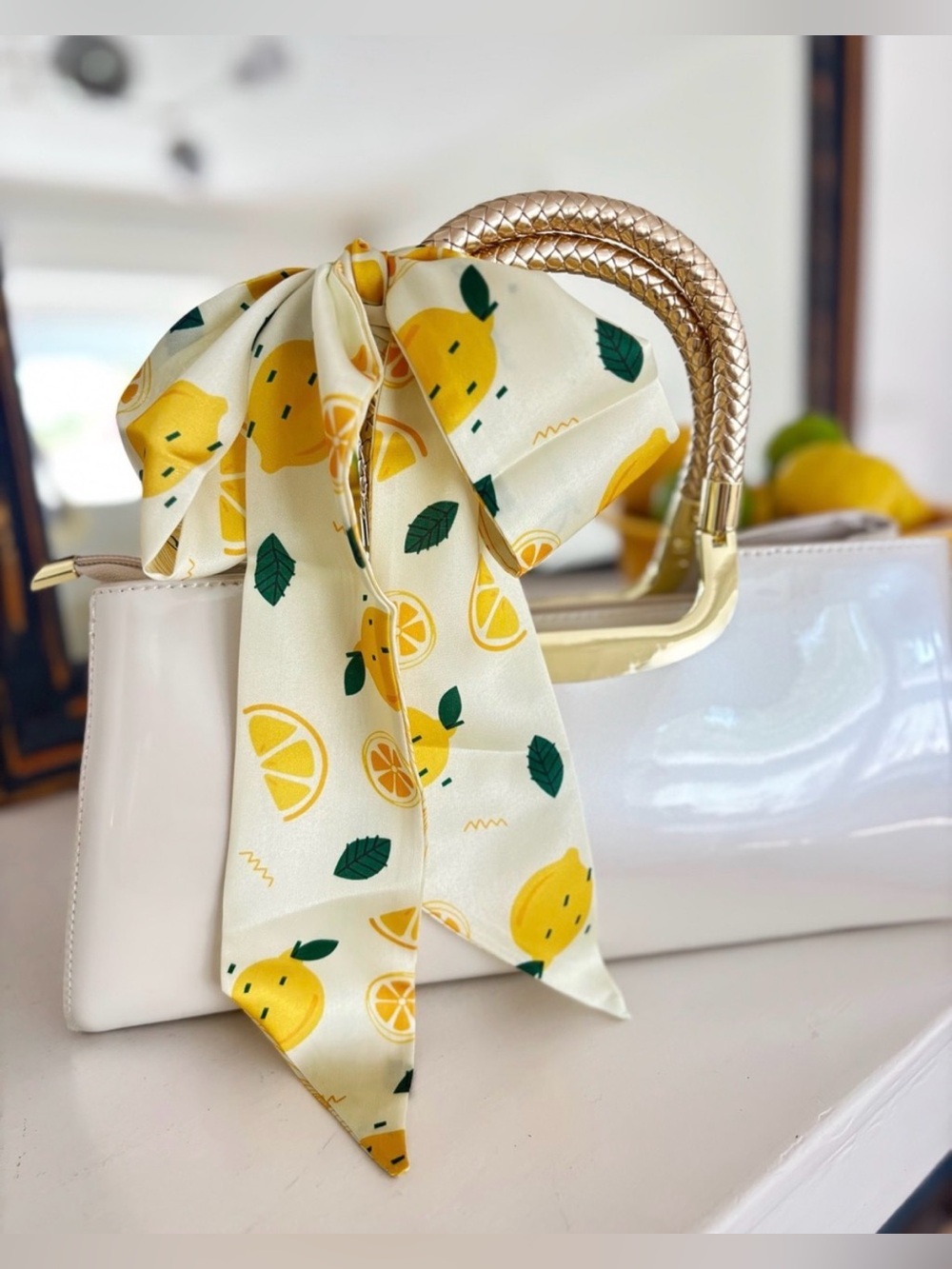 Fruit Print Bag Scarf -Select One - Picture 4 of 6